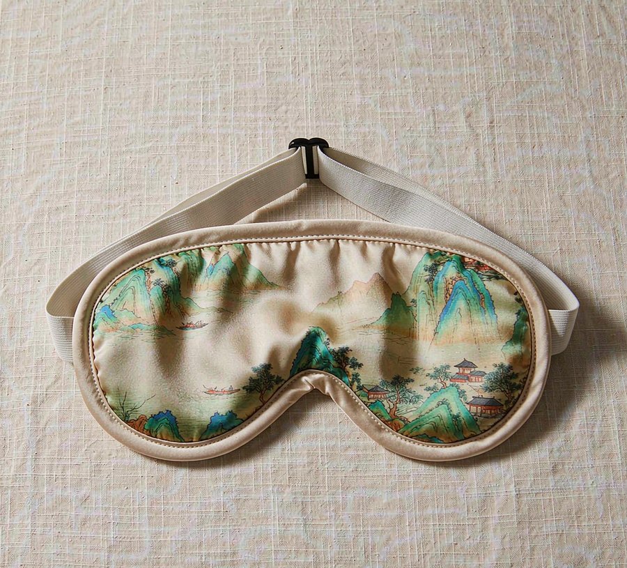 千里江山·真丝眼罩